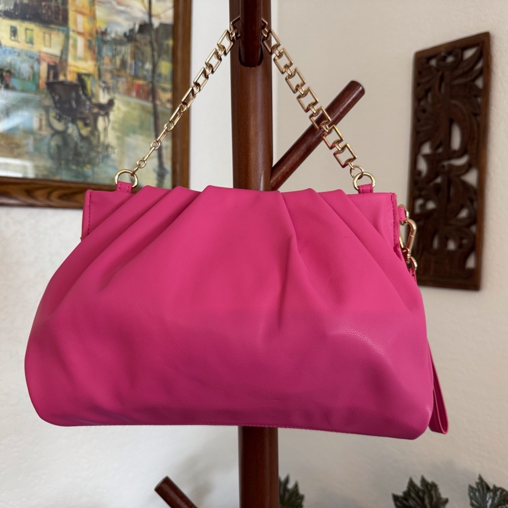 NWOT Pink Bag with Chain Strap